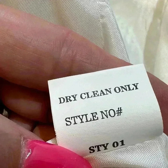 Lena Gabrielle White floral abstract embellished dinner jacket size 6 - Picture 11 of 11